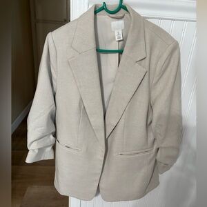H&M Light Beige Blazer, L